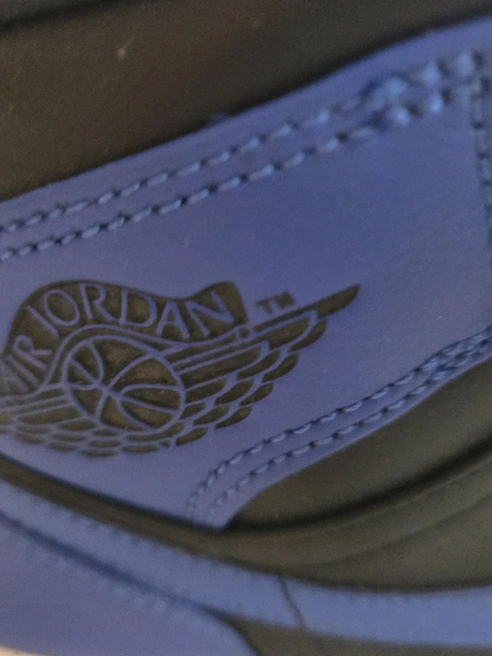 Jordan Air High-Top Sneakers - Black / Royal Blue